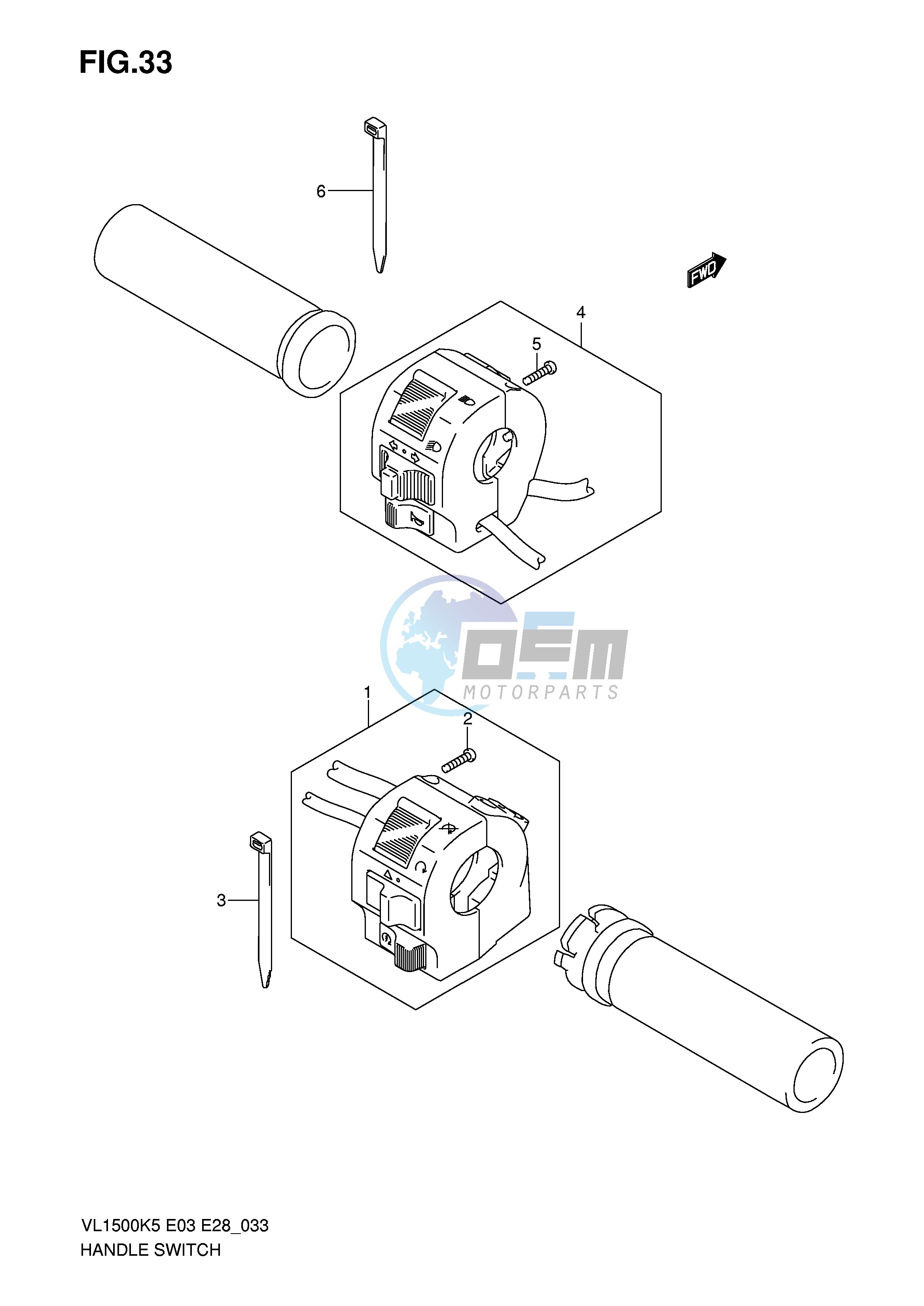 HANDLE SWITCH (MODEL K5 K6)