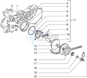 Zip 50 RST freno a disco drawing Driving pulley