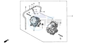 VT750C drawing CARBURETOR (ASSY.)