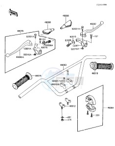 KD 80 M [KD80] (M3-M7) [KD80] drawing HANDLEBAR