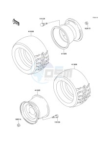 KAF 950 B [MULE 3010 DIESEL 4X4] (B1) [MULE 3010 DIESEL 4X4] drawing WHEELS_TIRES