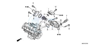 CBR600FAB CBR600F ABS E drawing THERMOSTAT