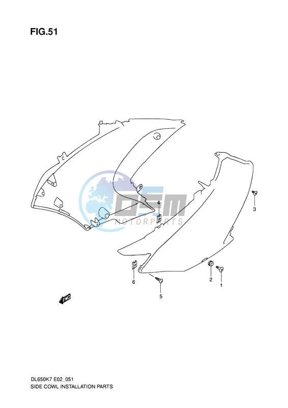 SIDE COWLING INSTALLATION PARTS