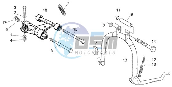 Central Stand - Swinging arm