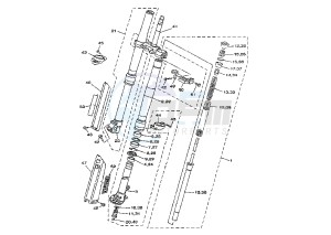 YZ 250 drawing FRONT FORK