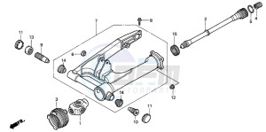 NT650V drawing SWINGARM