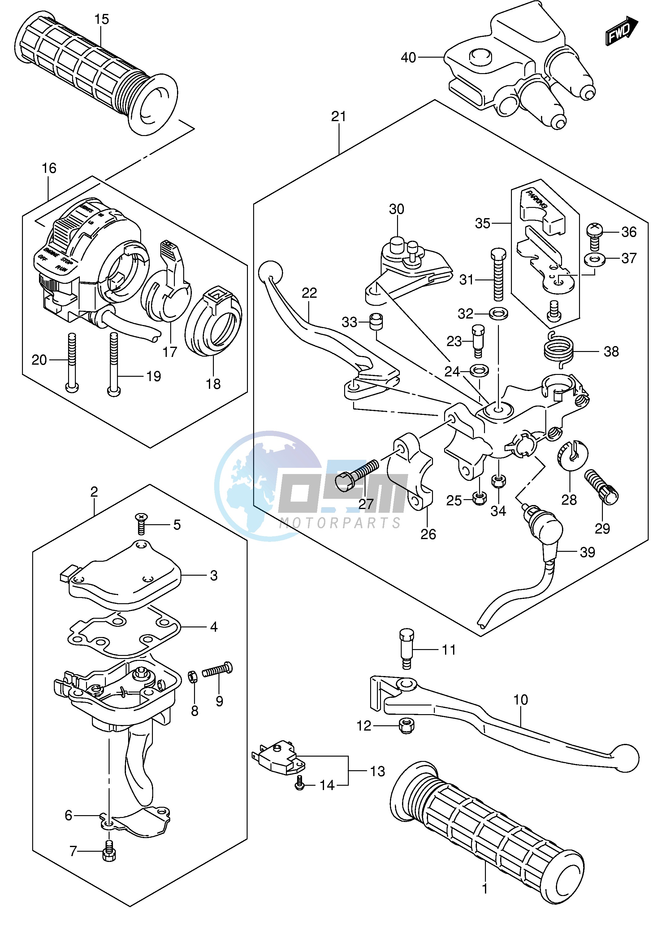 HANDLE LEVER (MODEL K4 K5 K6 K7)