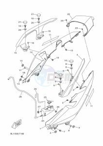 YP125RA XMAX 125 TECH MAX (BL26) drawing SIDE COVER