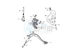 XPS T - 50 cc drawing REAR BRAKE PEDAL