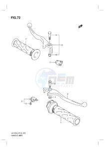 UH125 BURGMAN EU drawing HANDLE LEVER