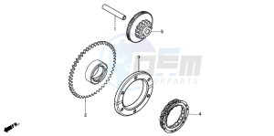 CB500S drawing STARTING CLUTCH