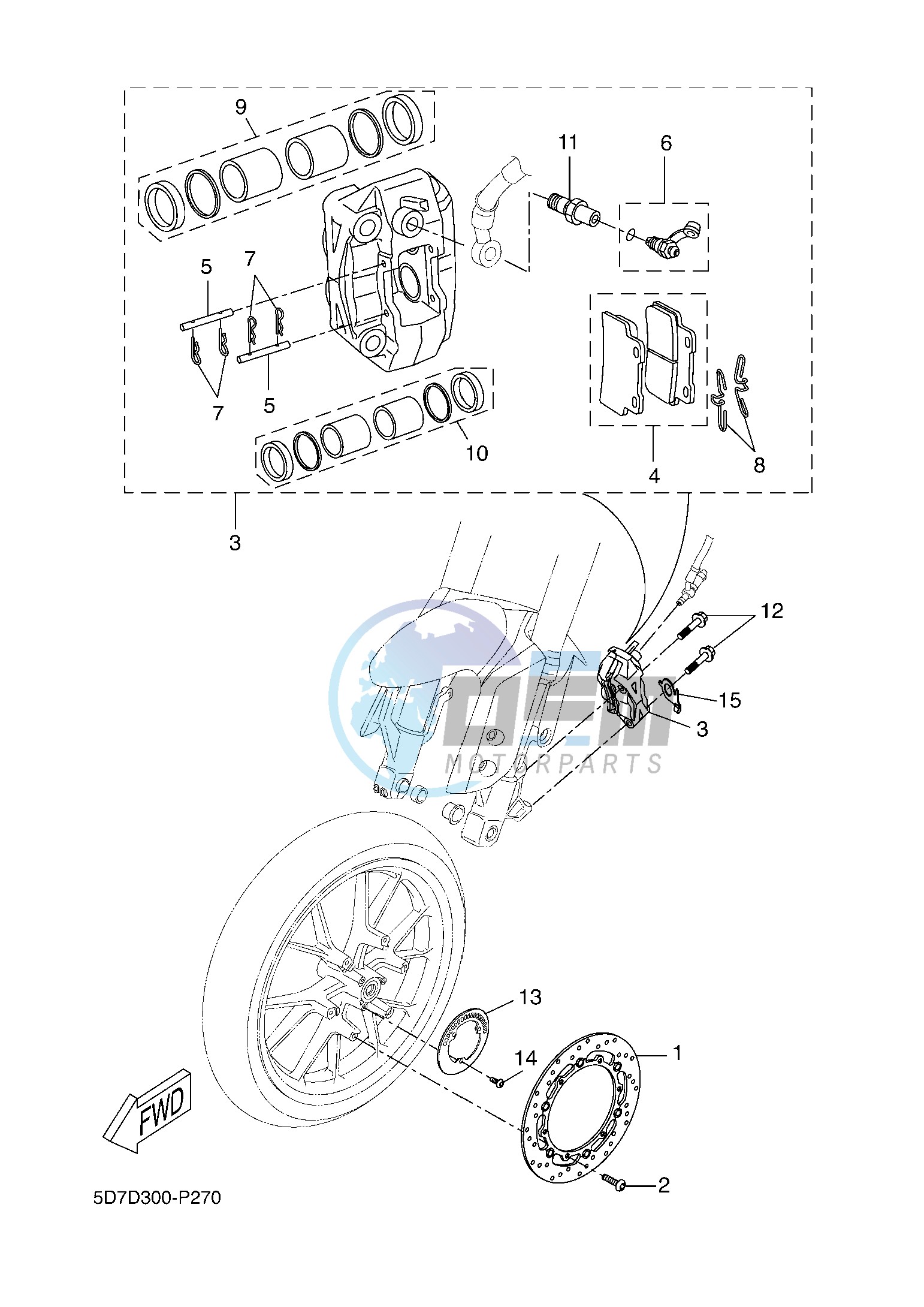 FRONT BRAKE CALIPER