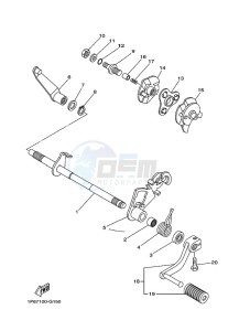 TT-R50E (BEG3) drawing SHIFT SHAFT