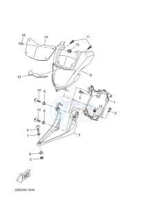 WR125X (22B8 22B8 22B8) drawing COWLING 1