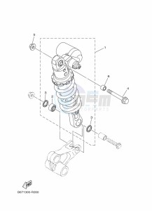 MT-10 MTN1000 (B67P) drawing REAR SUSPENSION