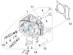 S 50 4T 2V 25 Kmh NL drawing Head unit - Valve