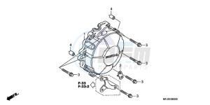 CBR600RR9 Europe Direct - (ED / SPC) drawing GENERATOR COVER