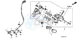 VT1300CXAB drawing REAR BRAKE CALIPER (VT1300CXA)