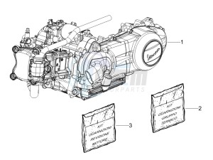 LX 150 4T USA drawing Engine assembly