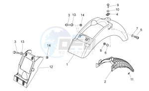 V7 Stone 750 USA-CND drawing Rear body I- Mudguard