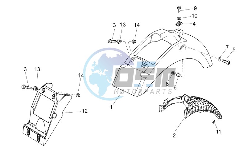 Rear body I- Mudguard