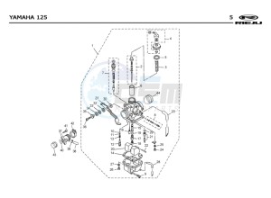 RS2-125-MATRIX-PRO-GREEN drawing CARBURETTOR  Yamaha 125 4t Euro 2