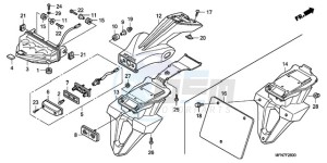 CB1000RA UK - (E / MPH) drawing TAILLIGHT