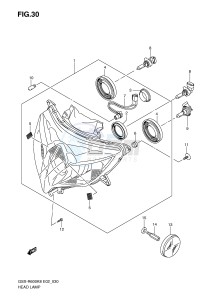 GSX-R600 (E2) drawing HEADLAMP