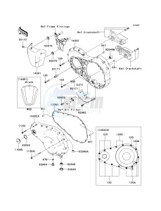 VN 2000 G [VULCAN 2000] (8F-9F) 0G9F drawing LEFT ENGINE COVER-- S- -