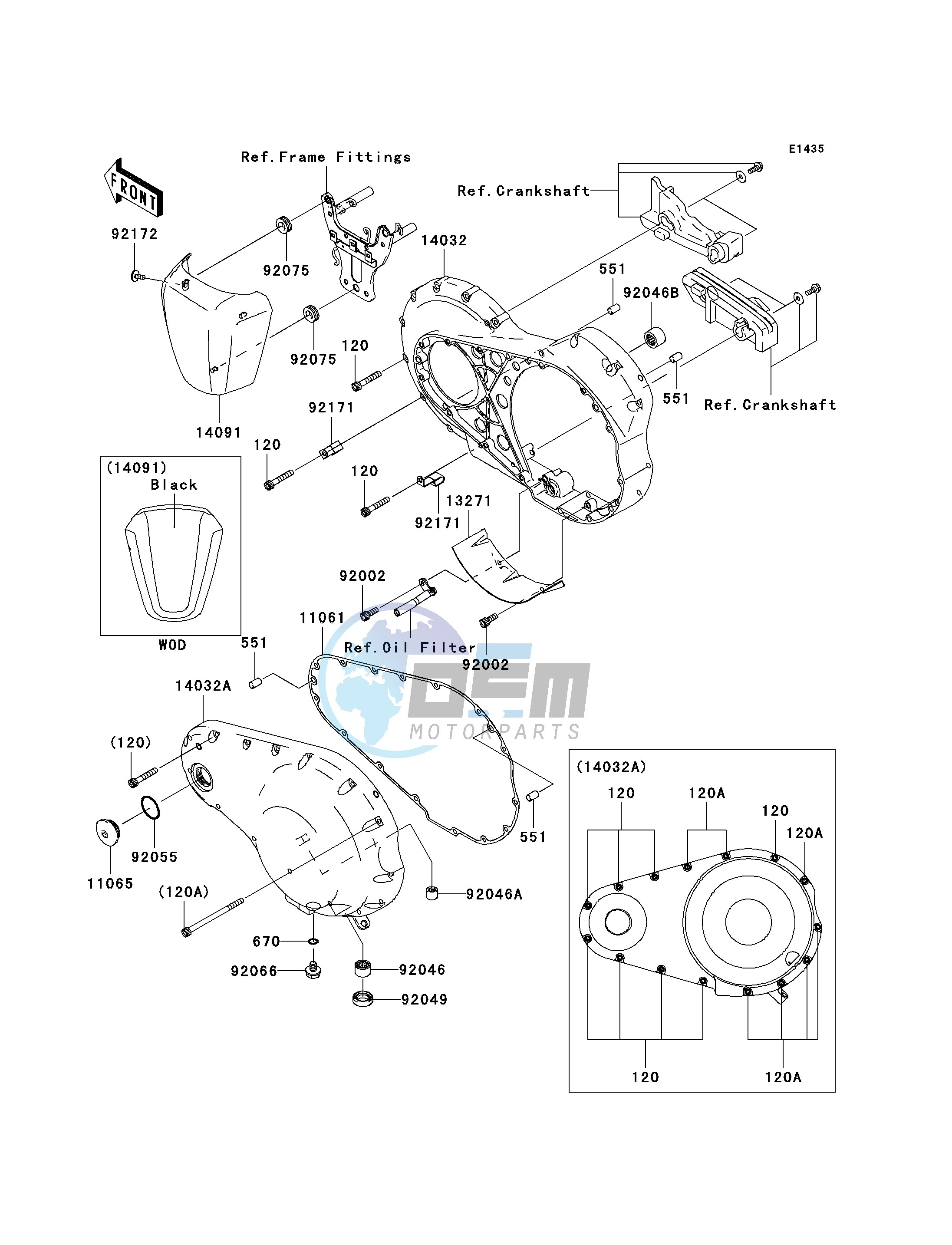 LEFT ENGINE COVER-- S- -