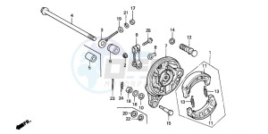 C70Z 50 drawing REAR BRAKE PANEL