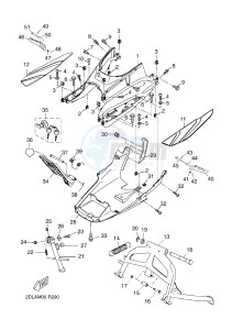 YPR125RA XMAX 125 ABS EVOLIS 125 ABS (2DMK 2DMK) drawing STAND & FOOTREST