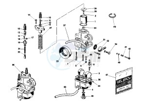 PLANET 125 drawing CARBURETOR