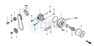 FJS400D SILVER WING drawing OIL PUMP