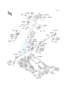 KSF 250 A [MOJAVE 250] (A15-A18) [MOJAVE 250] drawing FRAME