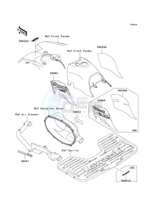 KVF 300 A [PRAIRIE 300 4X4] (A1-A4) [PRAIRIE 300 4X4] drawing DECALS-- GREEN- --- A3- -