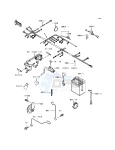 KLX 650 C [KLX650] (C1-C4) [KLX650] drawing CHASSIS ELECTRICAL EQUIPMENT