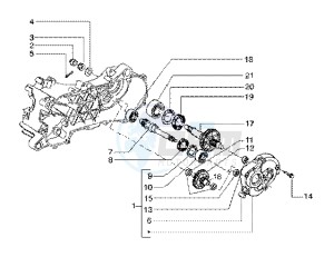 Runner 180 FXR 2t drawing Rear wheel shaft