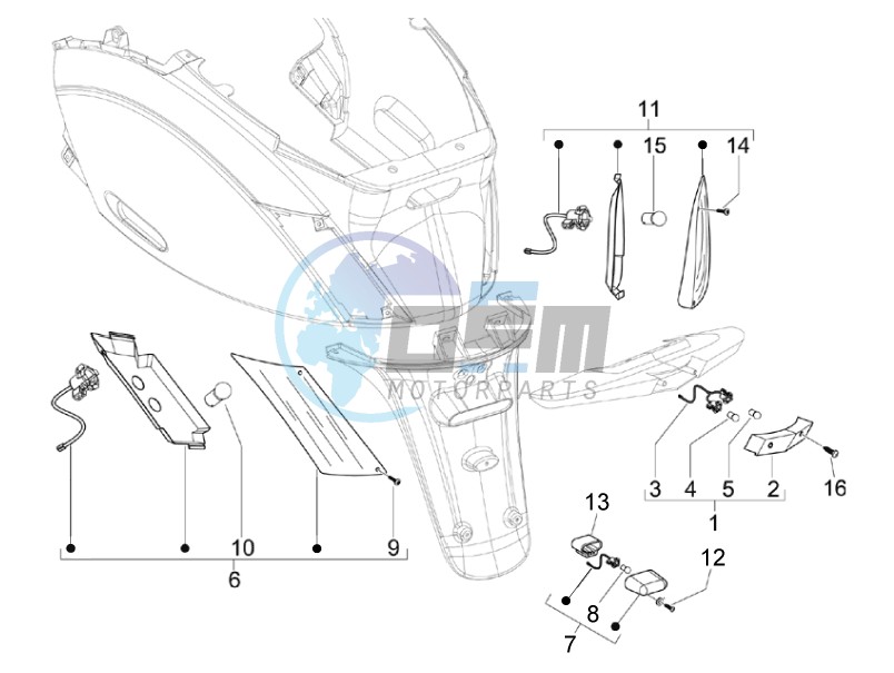 Rear headlamps - Turn signal lamps