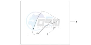 VFR800A9 Europe Direct - (ED / ABS MME) drawing WINDSCREEN