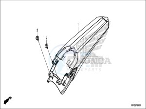 CRF450RXH Europe Direct - (ED) drawing REAR FENDER