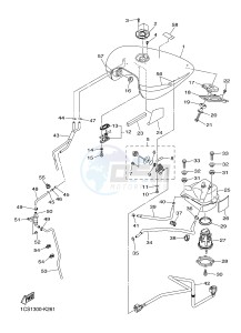 XVS1300A MIDNIGHT STAR (11C9) drawing FUEL TANK