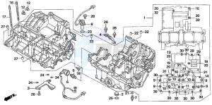 CB1300 CB1300SUPER FOUR drawing CRANKCASE