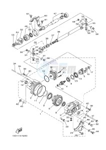 YXM700E YXM70VPHJ VIKING EPS HUNTER (B5FA) drawing FRONT DIFFERENTIAL