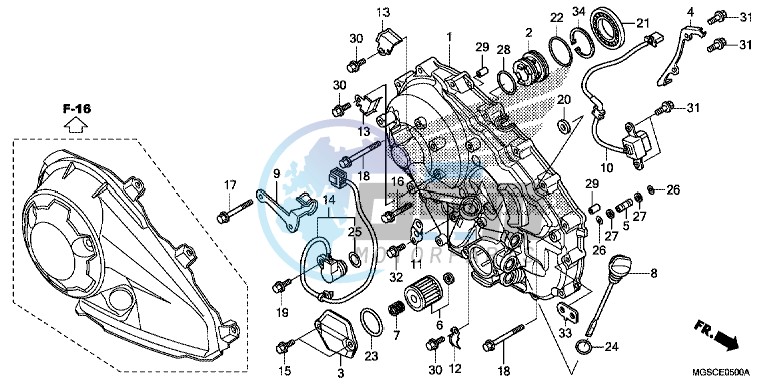 RIGHT CRANKCASE COVER