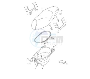 YN NEO'S 50 drawing SEAT AND CARRIER