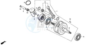 CR85R drawing CRANKSHAFT