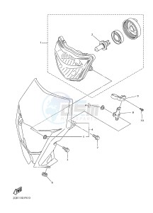 WR450F (2GCC) drawing HEADLIGHT