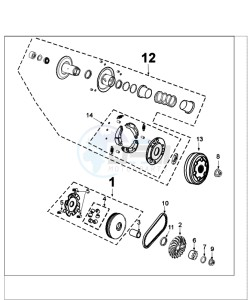 FIGHT 4 50 4T DARKSIDE drawing CLUTCH