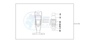 VT750C9 Australia - (U / MME) drawing LEATHER TANK BELT